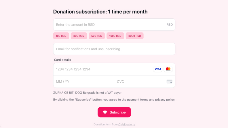 Donate service